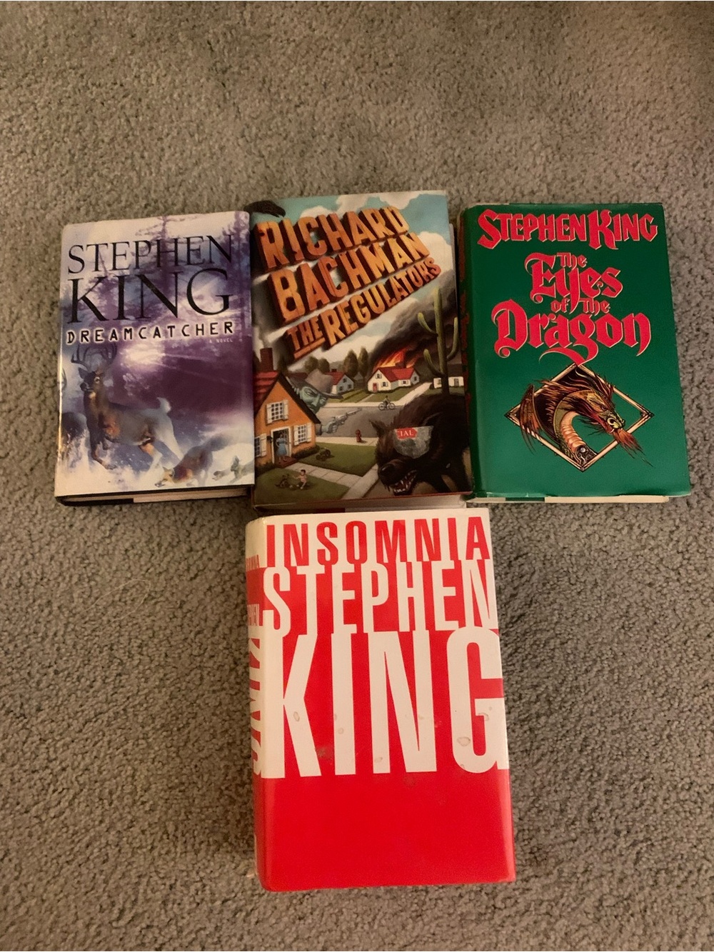 Four Hardcover Stephen King Books
